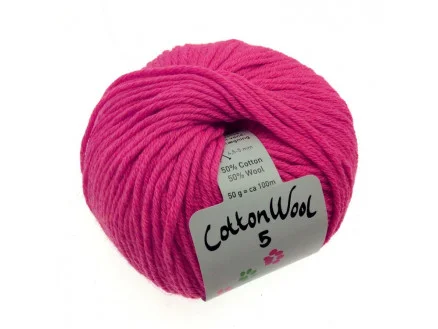 Kampanj Gepard Garn CottonWool 5 Unicolor 430 Dov Rosa