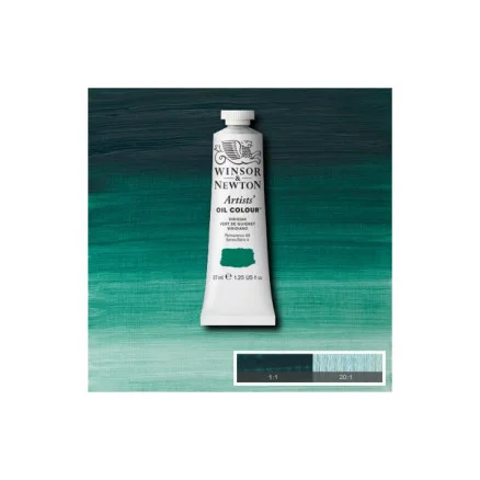 Snabb leverans Artists oljefärg 37ml viridian hue 696