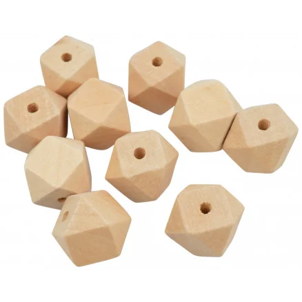 Rabatt Infinity Hearts Träpärlor Geometriska 20 mm – 10 st
