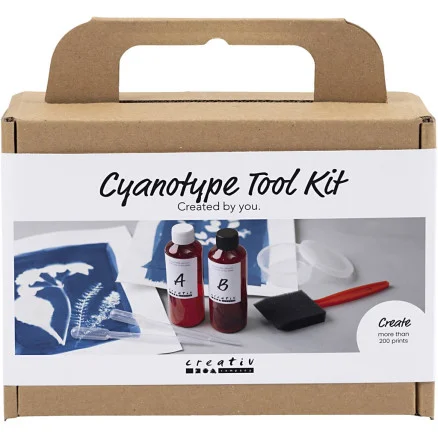 Verktygskit för Cyanotypi, Tillbehör, blå, 1 förp. Fynd
