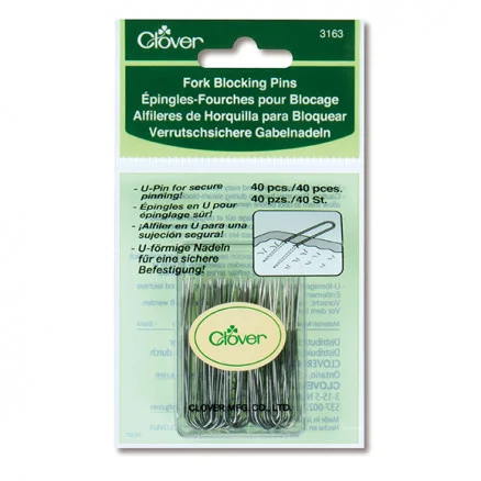 Clover Fork Blocking Pins Tvillingnål 4 cm – 40 st Köp nu