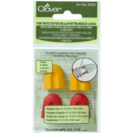 Trygg betalning  Clover Maskstoppare / Stickskydd till Rundsticka 5-10mm – 4 st