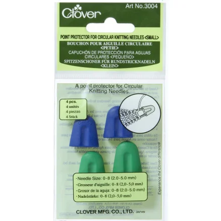 Â Clover Maskstoppare / Stickskydd till Rundsticka 2-5mm – 4 st Begränsat erbjudande