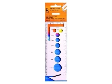 Begränsat antal Pony Stickmätare m. kniv Plast 11-25 mm