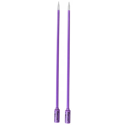 Premium Knit Lite Stickor / Jumperstickor med ljus 33cm 6,50mm / 13in US10½ Lila