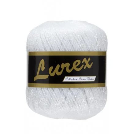 Lammy Lurex Garn 21 Vit Billig