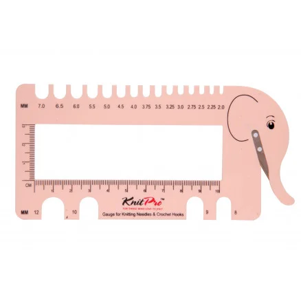 KnitPro Virknålsmätare och Stickmätare Elefant Rosa Erbjudandepris
