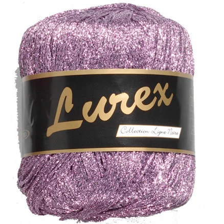 Lammy Lurex Garn 12 Ljuslila Snabb leverans