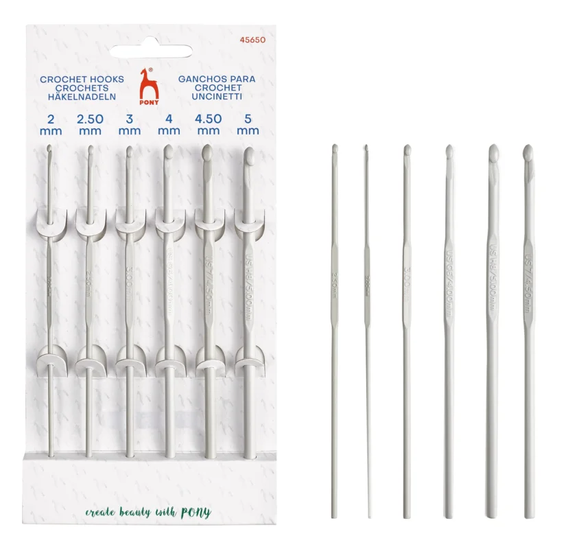 Premium Virknålsset – Pony Virknål Aluminium 15 cm – 7936-0000