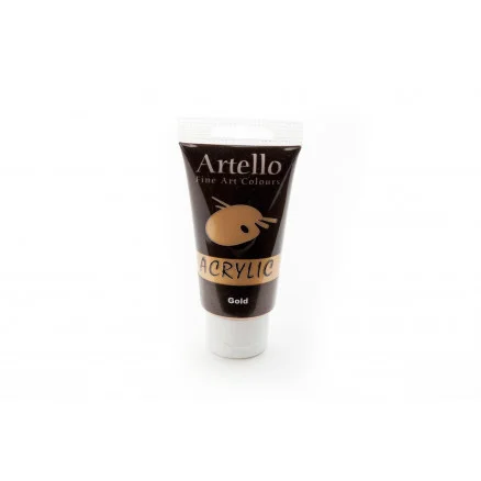 Artello Akrylfärg/Konstnärsfärg Guld 75ml Snabb leverans