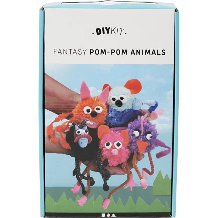 Beställ nu Djur av pompomer, 1 set