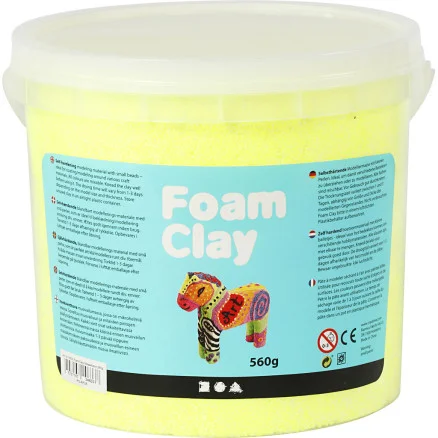 Foam Clay, neongul, 560g/ 1 hink Populärt val