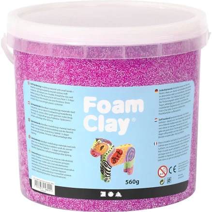 Foam Clay, neonlila, 560g/ 1 hink Rea