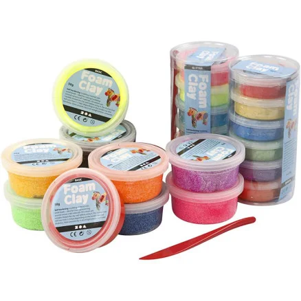 Rabatt Foam Clay, Ass. färger, 22d / 1 set