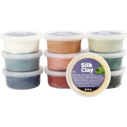Extra rabatt Silk Clay, duschfärger, 10x40g/ 1 frp.