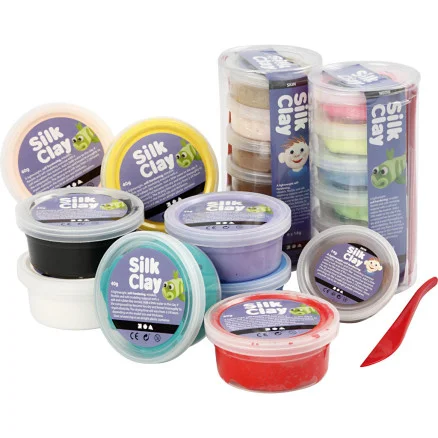 Silk Clay, Ass. färger, 22 burkar / 1 frp. Beställ nu