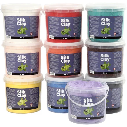 Silk Clay, Ass. färger, 10x650g/ 1 frp. Beställ idag