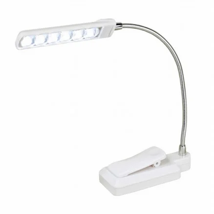 risnedsättning Kleiber Mini LED Clips Lampa Flexibel Vit/Silver 18cm