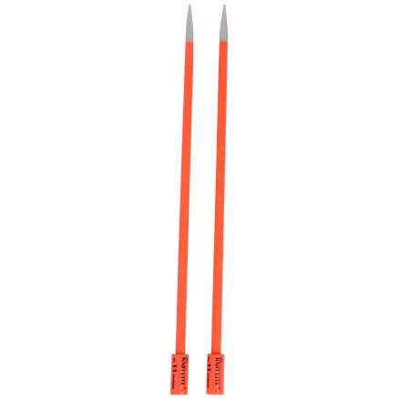 Knit Lite Stickor / Jumperstickor med ljus 36cm 8,00mm / 14in US11 Korall Kundfavorit