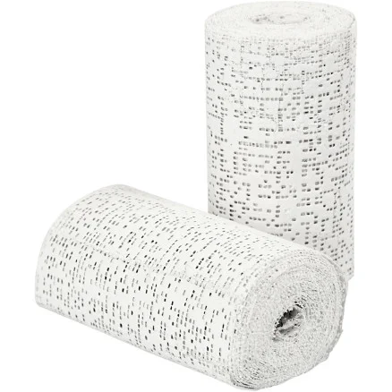 Gipsgasväv, L: 2,7 m, B: 10 cm, vit, 2 rl./ 1 förp. Beställ idag