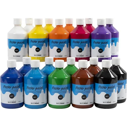 Temperafärg Matt, mixade färger, 20x500 ml/ 1 förp. Köp online