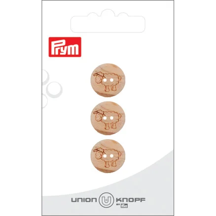 Snabb leverans Prym Träknapp Får 15 mm – 3 st.