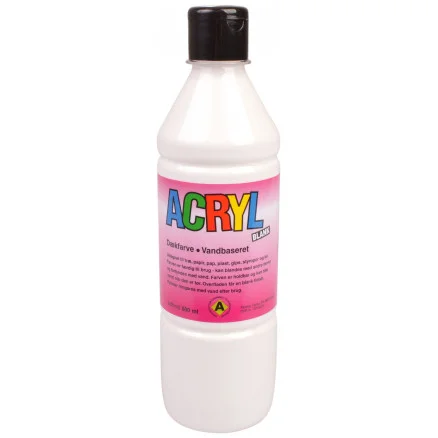 Fantasy Color Hobbyfärg/Akrylfärg Primär vit 500ml Kundfavorit