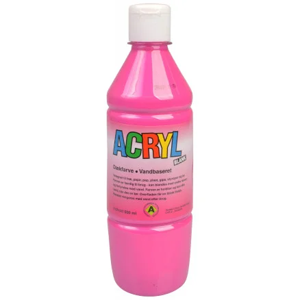 Snabb leverans Fantasy Color Hobbyfärg/Akrylfärg Mörkrosa 500ml