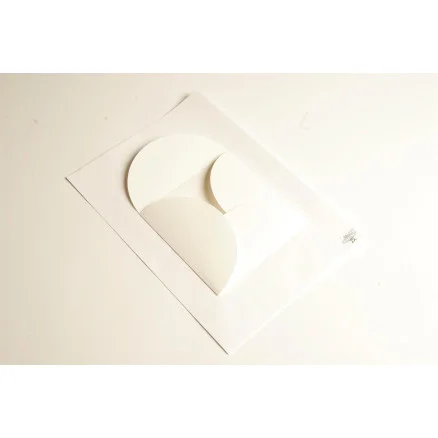 Vikkuvert Vit 14x14cm 160g – 25 st Rabatt