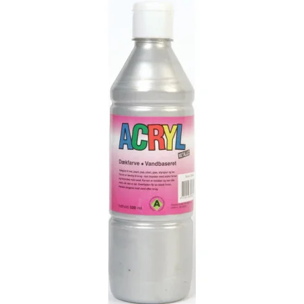 Fantasy Color Hobbyfärg/Akrylfärg Metallic Silver 500ml Sista chansen