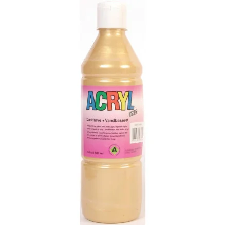 Nyhet Fantasy Color Hobbyfärg/Akrylfärg Metallic Guld 500ml