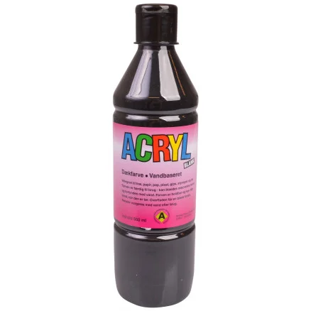 Fantasy Color Hobbyfärg/Akrylfärg Primär Svart 500ml Billig