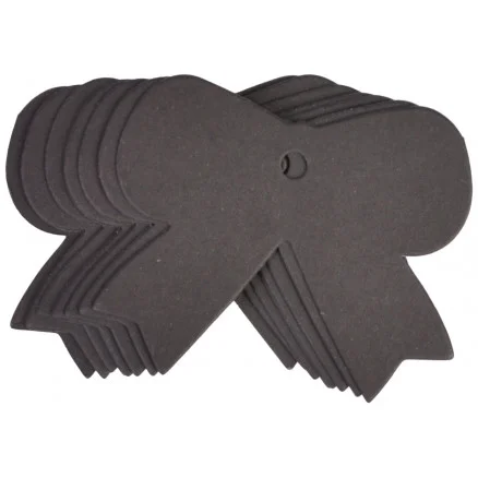 Infinity Hearts Till och Frånkort Slöjfe Karton Svart 4,7x5,7cm – 10 stk I lager