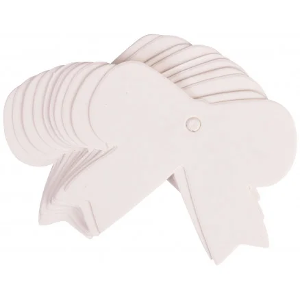 Sänkt pris Infinity Hearts Till och Frånkort Slöjfe Karton Vit 4,7x5,7cm – 10 stk