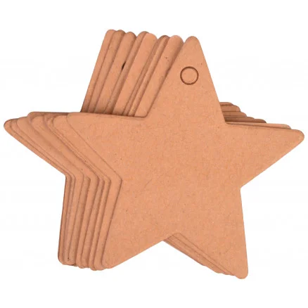 Erbjudandepris Infinity Hearts Till och Från Kort Stjärna i Kartong Brun 5,5x5,5cm – 10 st.