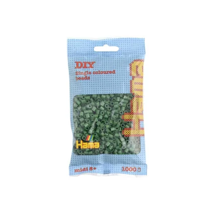 Trygg betalning Hama Midi Perler 207-102 Skogsgrön- 1000 stk