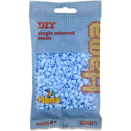 Hama Midi Pärlor 207-97 Pastell Isblå – 1000 st Populär