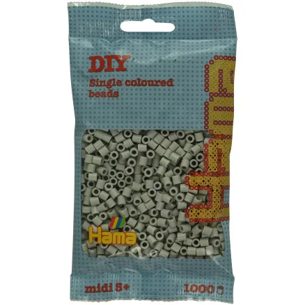 Populärt val Hama Midi Perler 207-109 Dimmig Grå – 1000 stk