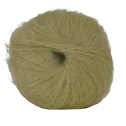 Fri frakt Hjertegarn Silk Kid Mohair Garn 1011 Ljusgrön