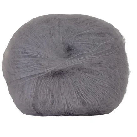 Hjertegarn Silk Kid Mohair Garn 1057 Grå Kampanj