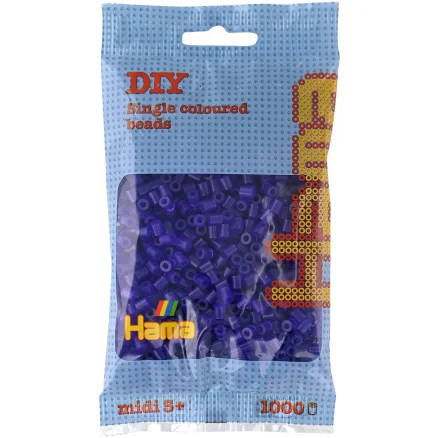 Erbjudande Hama Midi Pärlor 207-24 Transparent Lila – 1000 st