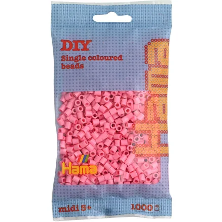 Hama Midi Pärlor 207-06 Rosa – 1000 st Rabatter