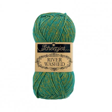 Fri frakt Scheepjes River Washed Garn Mix 958 Tiber