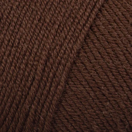 Rea Infinity Hearts Baby Merino Garn Unicolor 33 Mörkbrun