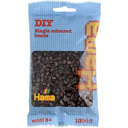 Hama Midi Pärlor 207-12 Brun – 1000 st Fynd