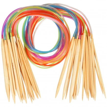 Infinity Hearts Rundstickeset Bambu Natur/Print 80cm 2-10mm – 18 storlekar Rea