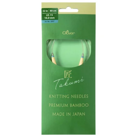 Clover Takumi Pro Bambu Rundstickor med kullager 80cm 10.0mm Nyhet