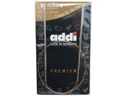 Addi Turbo Rundstickor Mässing 60cm 3,50mm / 23.6in US4 Populär