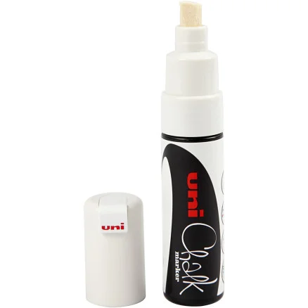 Premium Chalk Marker, spets 8 mm, vit, 1 st.