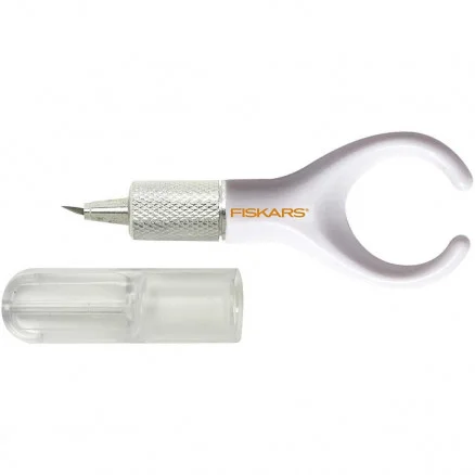 Fiskars Fingerkniv Vridbart knivblad Vit Rabatt